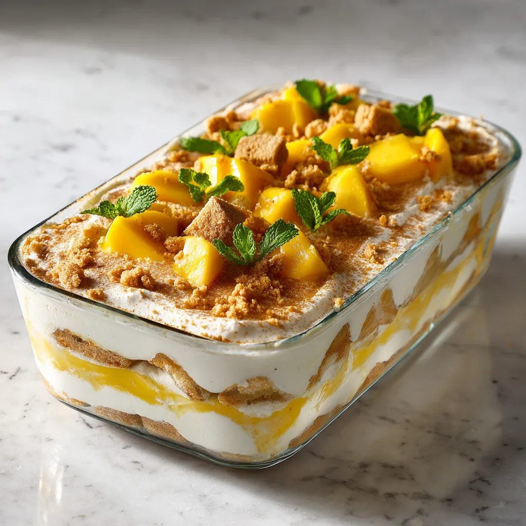Mango Tiramisu: Creamy Tropical Dessert With Sunny Mango Flavor