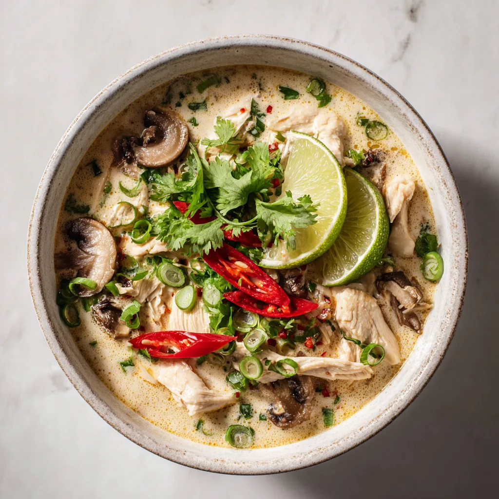 Slow Cooker Tom Kha Gai: Creamy Thai Coconut Soup Made Easy